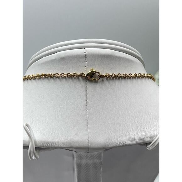 Vintage Designer Signed Camrose & Kross JBK Gold Plated Religious Cross Necklace - Picture 13 of 15